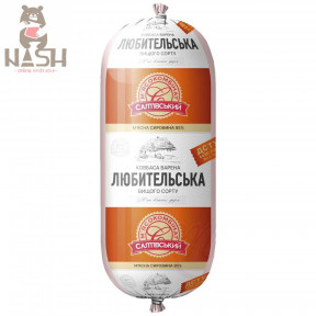 Oekraïense varkensworst van Saltovsky vleesverwerkingsbedrijf "Amateur", 700 g Oekraïense varkensworst van Saltovsky vleesverwerkingsbedrijf "Amateur", 700 g