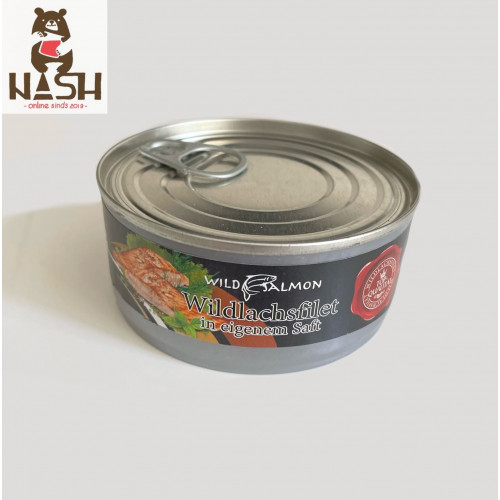 Ingeblikte zalm Wild Salmon naturel in eigen sap, 175g