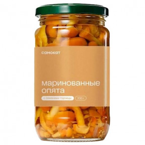 Маринованные белорусские опята Самокат с семенами горчицы, 330мл