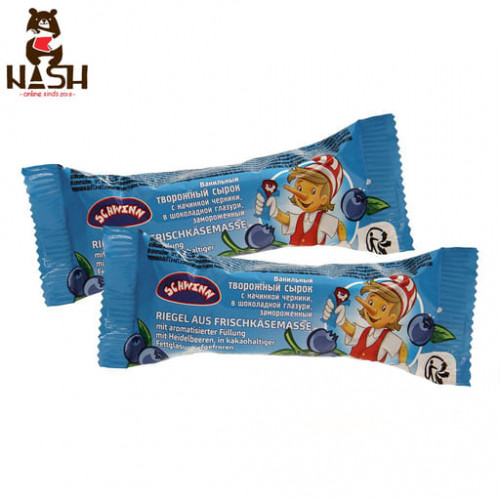 Glazuurde kwark Schwinn blueberry, diepvries, 40 g