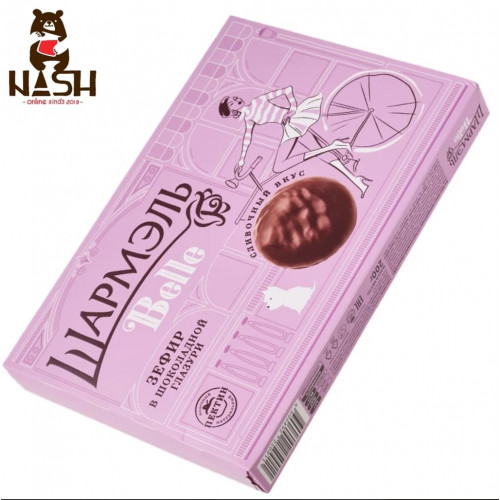 Marshmallows Udarnitsa "Sharmel Belle" met chocolade en romigesmaak, 200 g