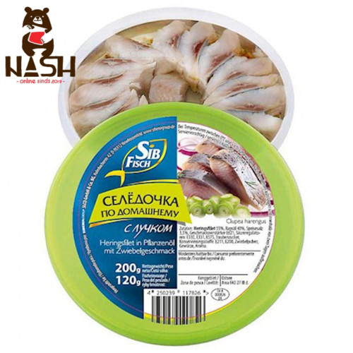 Sib Fish haringfilet "Huisgemaakte bereiding met uien", 200 g