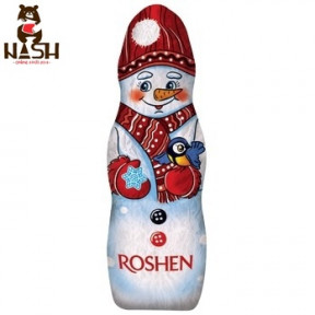 Ukrainian snowman Roshen made of milk chocolate, 45g Ukrainian snowman Roshen made of milk chocolate, 45g