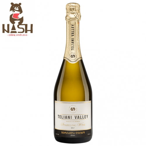 Georgian sparkling white wine Teliani Valley brut