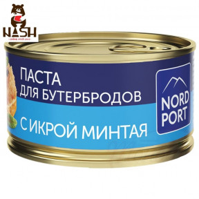Паста для бутербродів Nord Port з ікрою мінтаю, 130г