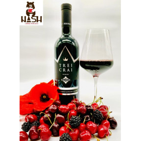 Moldavische rode droge biodynamische wijn Equinox Trei Crai met organic certificaat