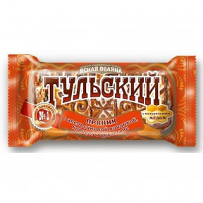 "Tulsky"-peperkoek van United Confectioners, met sinaasappel, kaneel en gekonfijt fruit, 140 gr.