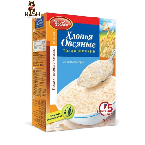 Oat flakes Uvelka "Traditional", 400g
