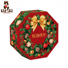 Новорічний подарунок Рошен "Різдвяний вінок", 600г