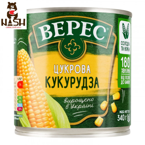 Сахарная кукуруза Верес, 340г