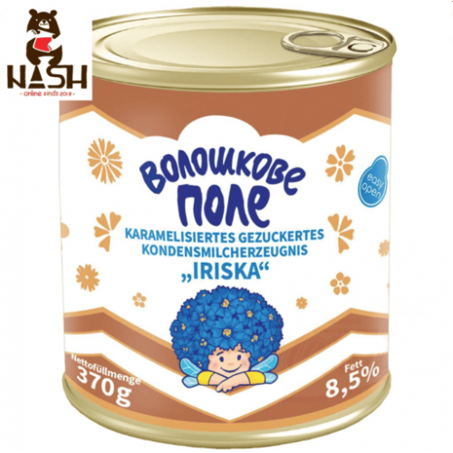Ukrainian condensed milk with sugar "Voloshkove Pole", 370g