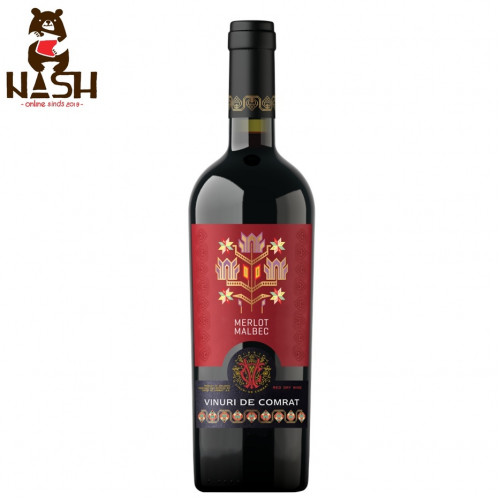 Moldovan red dry wine Vinuri de Comrat "Merlot Malbec"
