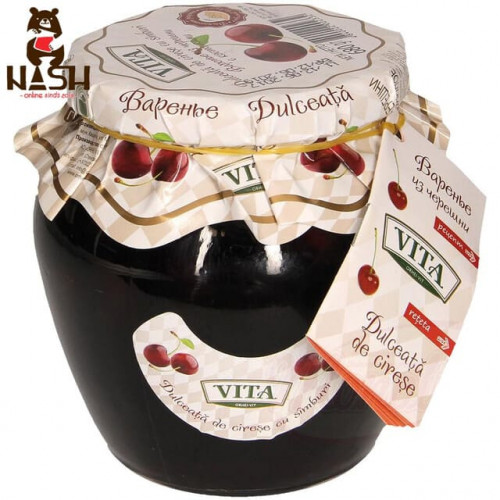Молдавское варенье из черешни с косточкой "Vita", 680г