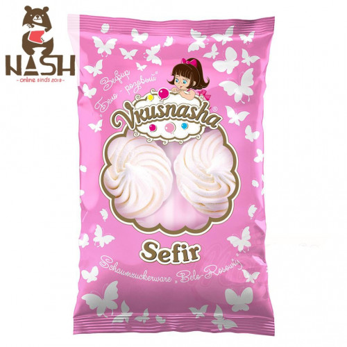 Marshmallow Vkusnyasha white-pink, 300g