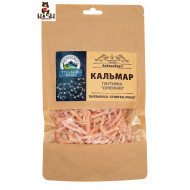 Gedroogde en gezouten inktvis Russkiy bereg "Fiery Web" met krabsmaak, 100 g