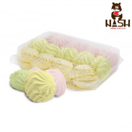 Kronstadtskaya marshmallows "Assortiment Fruit" met frambozen-, meloen- en appelsmaak, 530 g