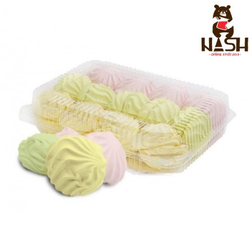 Зефир КФ Кронштадтская "Ассорти фруктовое" со вкусом малины, дыни и яблока, 530г 