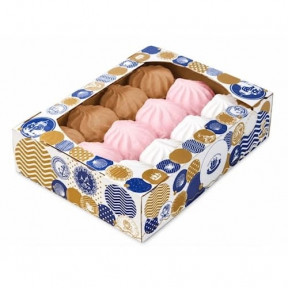 Marshmallow (zefir) van de suikerwerkfabriek Kronshtadt – "Assortiment: vanille-framboos en crème brûlée", 500 g