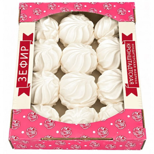 Marshmallow (zefir) van de suikerwerkfabriek Kronshtadt met roomaroma, 500 g
