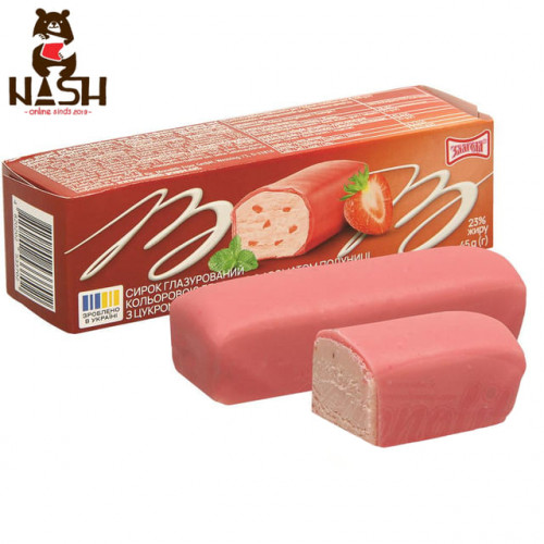 Глазированный творожный сырок Злагода с клубникой, 45г