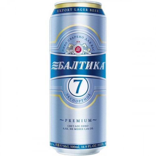 Пиво Балтика 7 "Экспортное" в банке 0.45л Пиво Балтика 7 "Экспортное" в банке 0.45л
