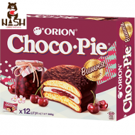 Orion Choco-pie cookies with cherry jam, 12 pcs.