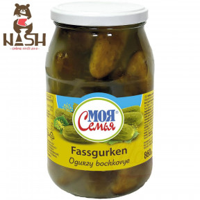 Бочковые огурцы "Моя семья", 860г