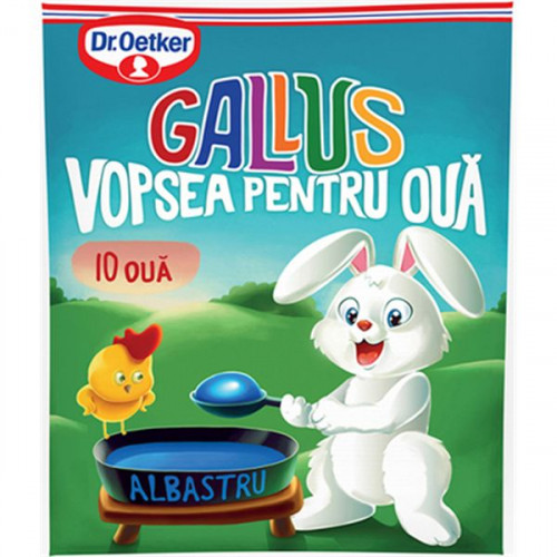Барвник для великодніх яєць Dr. Oetker синій на 10 яєць, 7г Барвник для великодніх яєць Dr. Oetker синій на 10 яєць, 7г