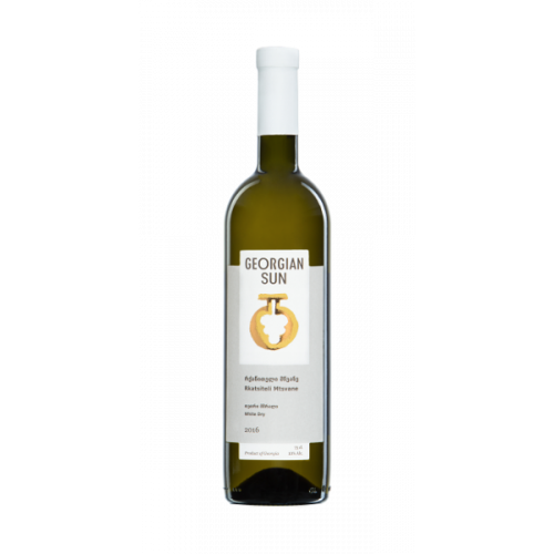 Georgian white dry wine Georgian Sun Mtsvane-Rkatsiteli, 750ml Georgian white dry wine Georgian Sun Mtsvane-Rkatsiteli, 750ml