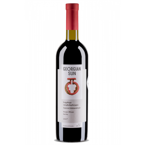 Грузинське червоне сухе вино Georgian Sun Saperavi-Aleksandrouli