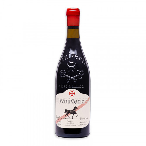Red Georgian wine Winiveria Saperavi 12.5%, 0.75l