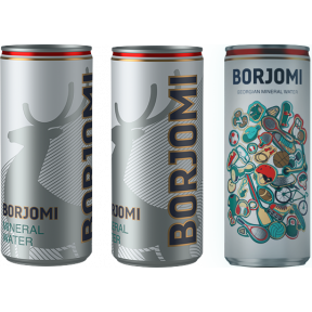 Мінеральна вода Боржомі в алюмінієвій банці, 0.33л Мінеральна вода Боржомі в алюмінієвій банці, 0.33л