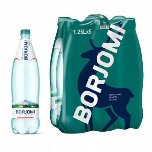 Мінеральна вода Borjomi в пластиковій пляшці, 1.25л Мінеральна вода Borjomi в пластиковій пляшці, 1.25л