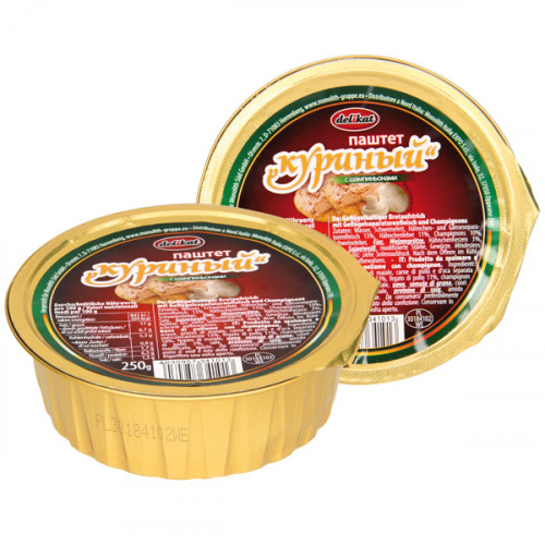 Паштет Колбассофф куриный с шампиньонами, 250г