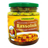 Rassolnik, aardappelsoep met rundvlees, 530 gr.