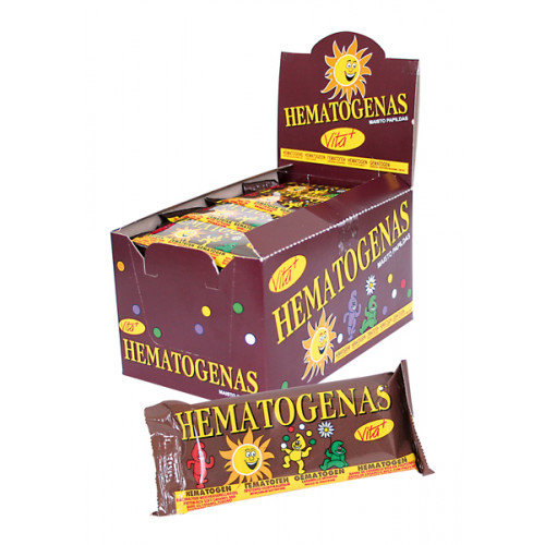 Protein-containing toffee bar "Hematogen", 50g