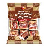 Snoep "Vogelmelk" met een romige smaak in cacaoglazuur, 225 gr.