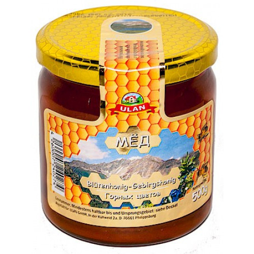 Мёд горных цветов Ulan, 500мл