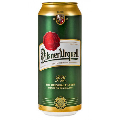 Bier Tsjechische Pilsner Urquell in blik, 0,5l