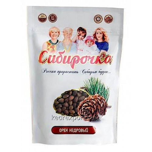 Unpeeled pine nuts "Sibirochka", 250g