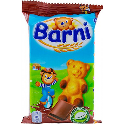 Barni sponge cake with chocolate cream, 30g