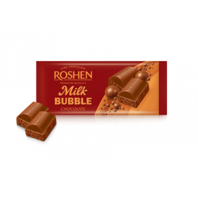 Шоколад Рошен молочний пористий, 80г Шоколад Рошен молочний пористий, 80г