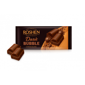 Ukrainian chocolate Roshen dark porous, 80g Ukrainian chocolate Roshen dark porous, 80g