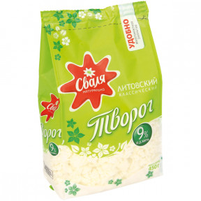 Творог Сваля 9% жира, 450г 