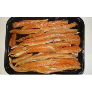 Gerookte zalm buik, 300 gr