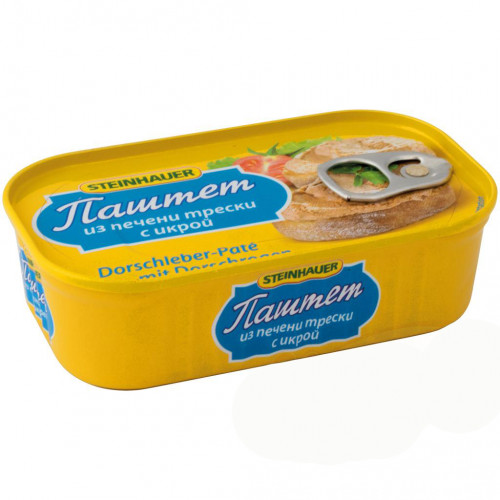 Steinhauer kabeljauwleverpastei met kabeljauw eitjes (16%), 125g