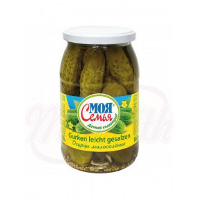 Licht gezouten komkommers "My family", 860g Licht gezouten komkommers "My family", 860g