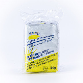 Сырок творожный с ванилью "Утро" 34% жирности, 100г