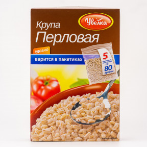 Перловая крупа в пяти пакетиках по 80г