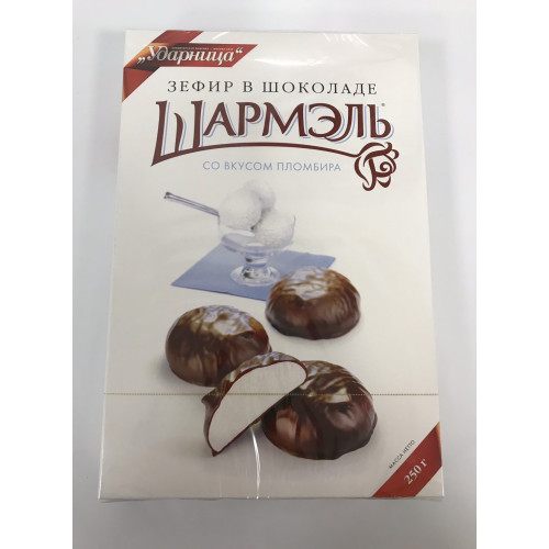 Marshmallow "Sharmel", chocolade-ijssmaak, 250 gr.